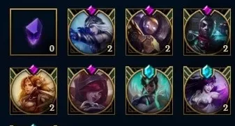 Conta lol com mais de 80 champs e quase 30 skins