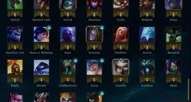 Conta lol com mais de 80 champs e quase 30 skins