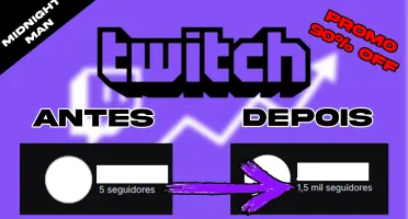 [90% OFF] 1K Seguidores na Twitch R$ 9,00 | Estamos On ✅