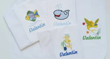 Kit com 8 Guardanapos Escolares Personalizados