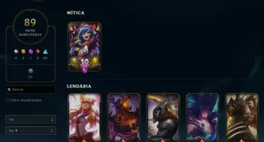 Conta League of Legends Full Acesso - 137 Champs e 89 Skins