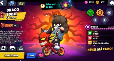 Conta brawl 6 lendários quase 7, Draco Eddie e algumas skins