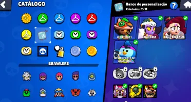 Conta brawl 6 lendários quase 7, Draco Eddie e algumas skins