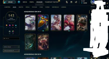 Conta de lol platina  143 skins