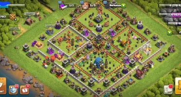Conta Clash Of Clans Cv12 Top Full Acesso + 2 Skins