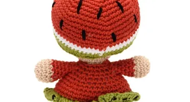 Bebê Melancia Amigurumi Artesanal Bebê Chá de Bebê Frutas