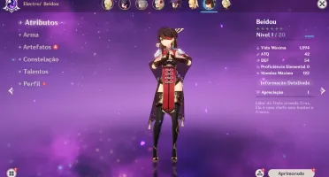 Conta Genshin Impact Ast Mona 5* AR 7