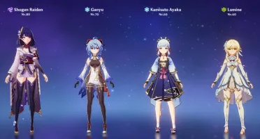 Conta Com Raiden Shogun + Ganyu + Ayaka E Vários T4*