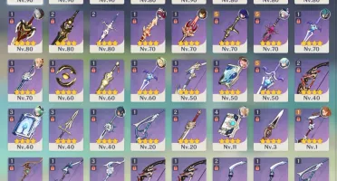 Genshin 13 Bonecos 5*(com const) 4 arma 5* AR 56