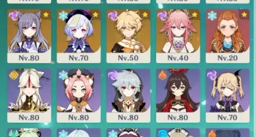 Genshin 13 Bonecos 5*(com const) 4 arma 5* AR 56