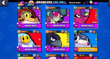 Conta Brawl Stars todos Brawlers 29k trofeus