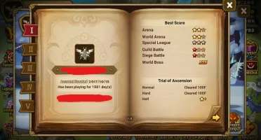 Conta Summoners Wars C2/C2 3 nat5 LD(ARTAMIEL,ONGYOUKI,SHAN)