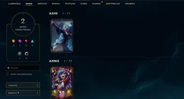 Conta league of legends d4 season passada