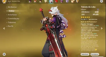 Conta Genshin Impact AR 55