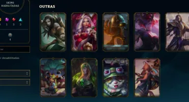 Conta Ouro 3 com 40 personagens e 16 skins