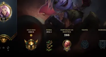 Conta LoL. com 61 skins, 92 champ, skins de TFT