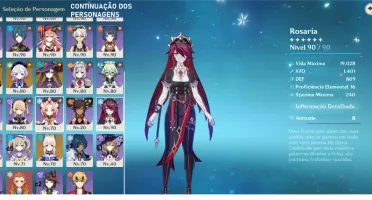 Conta TOP Genshin impact 17k de gemas personagens e armas T5