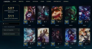 Conta de LoL - 357skins lvl 263