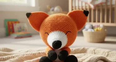 Raposa Soneca Amigurumi Decoração Infantil Artesanal