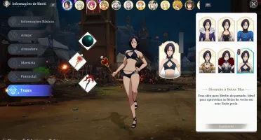 Conta The Seven Deadly Sins: Origin com Merlin P10 + Skins