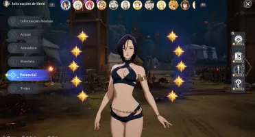 Conta The Seven Deadly Sins: Origin com Merlin P10 + Skins