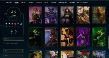 Bronze 1 com 25 Champs e 46 Skins ( Mais de 30 Jogos )