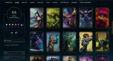 Bronze 1 com 25 Champs e 46 Skins ( Mais de 30 Jogos )