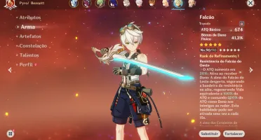 Conta 57 com Kazuha, Raiden, Xiao, Childe, Eula, Albedo...