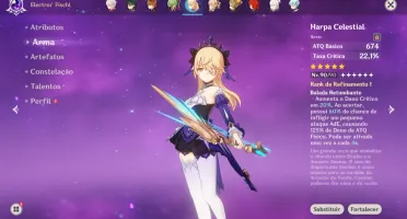 Conta 57 com Kazuha, Raiden, Xiao, Childe, Eula, Albedo...