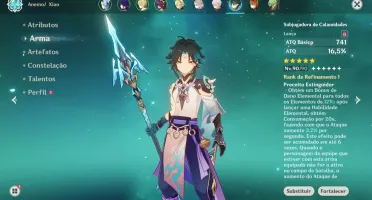 Conta 57 com Kazuha, Raiden, Xiao, Childe, Eula, Albedo...