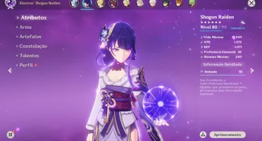 Conta 57 com Kazuha, Raiden, Xiao, Childe, Eula, Albedo...