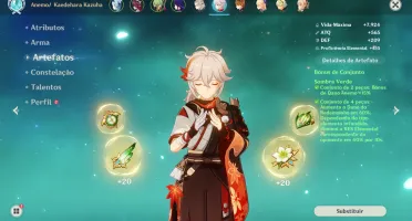 Conta 57 com Kazuha, Raiden, Xiao, Childe, Eula, Albedo...