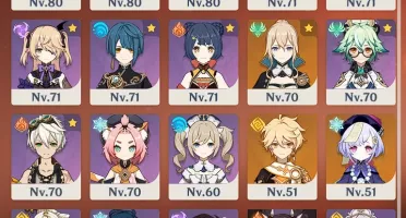 CONTA GENSHIN IMPACT QUASE TODOS 5* E 4* - AR55