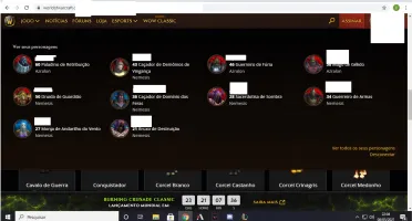 conta world of warcraft shadown lands
