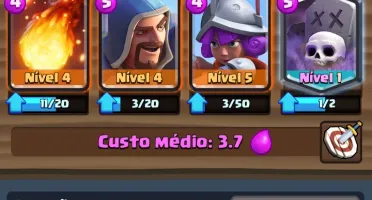 clash royale conta com 3 lendaria cemiterio e mago de gelo