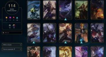 114 skins no lol, 2 facas no valorant mais skins ++