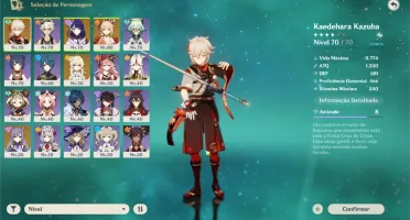 AR48 Kazuha, Baal, Yoimiya, Keqing, Tumulo do lobo