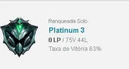 Conta platina 4 smurf com mmr alto ( main ADCARRY) 62%WR