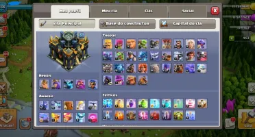 CV17 Quase Full - Clash of Clans + Conta Top Clash Royale