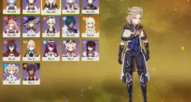 albedo arma dele 4*, Ganyu, oração aos ventos 5* Ar42