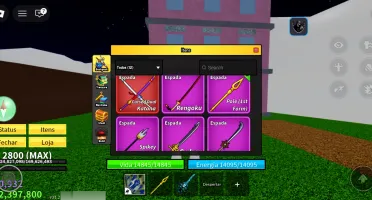 Conta Blox Fruits Lv MAX 2800 + CDK + Soul Guitar + Mamute