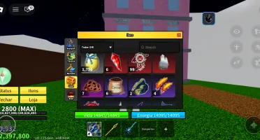 Conta Blox Fruits Lv MAX 2800 + CDK + Soul Guitar + Mamute