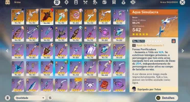 AR 58 11 char 5 star + 7 armas 5 star