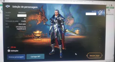 Conta MIR4 LV 53 Guerreiro
