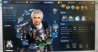 Conta MIR4 LV 53 Guerreiro
