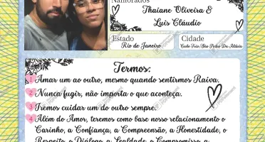 Certidão De Namoro - Dia Dos Namorados