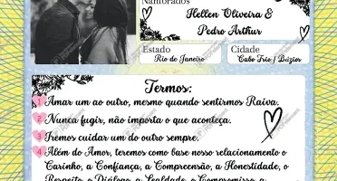 Certidão De Namoro - Dia Dos Namorados