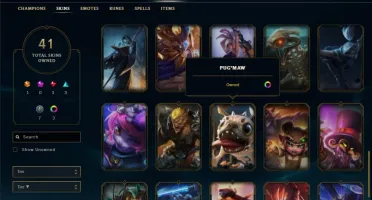 CONTA LOL PLATINA 2- 135 CHAMPS - YASUO EMISSARIO- 32K EA