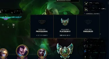CONTA LOL PLATINA 2- 135 CHAMPS - YASUO EMISSARIO- 32K EA