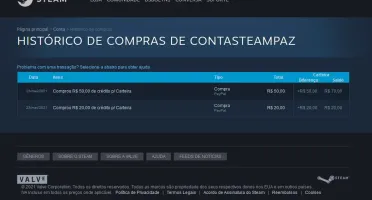 Conta Steam com R$70